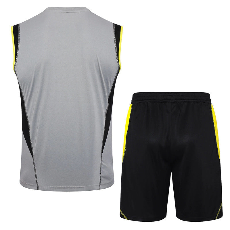 CONJUNTO DE TREINO FLAMENGO 24/25 SEM MANGAS PARA HOMEM
