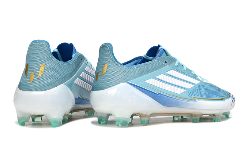 CHUTEIRA ADIDAS F50 MESSI ELITE CAMPO - AZUL E BRANCA