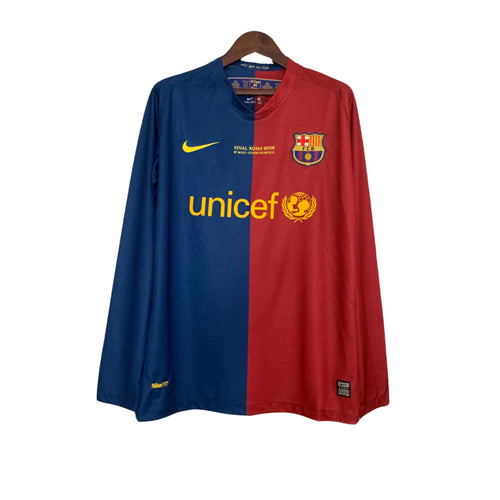 BARCELONA I 08/09 MASCULINO (RETRO) ESPECIAL CAMPEÕES MANGA LONGA