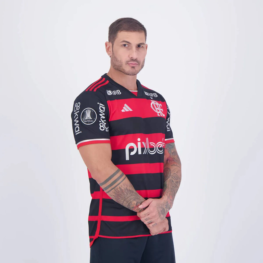 CAMISETA FLAMENGO I TODOS OS PATROCINADORES 24/25 MASCULINO