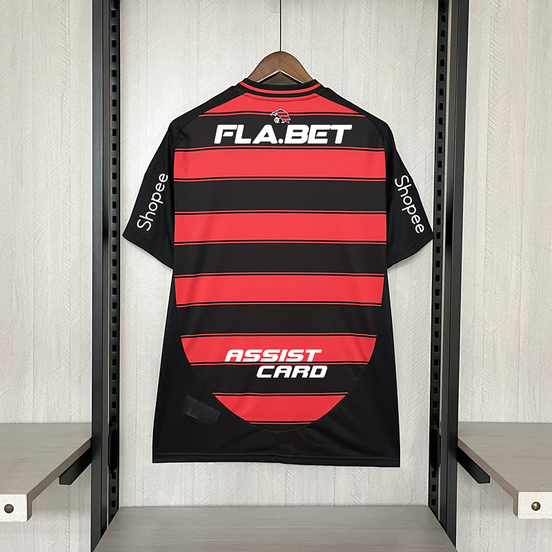 CAMISETA FLAMENGO I COM PATROCÍNIO 25/26 MASCULINA