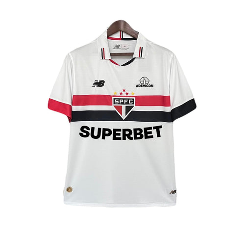 CAMISETA SÃO PAULO I TODOS OS PATROCINADORES 24/25 MASCULINO