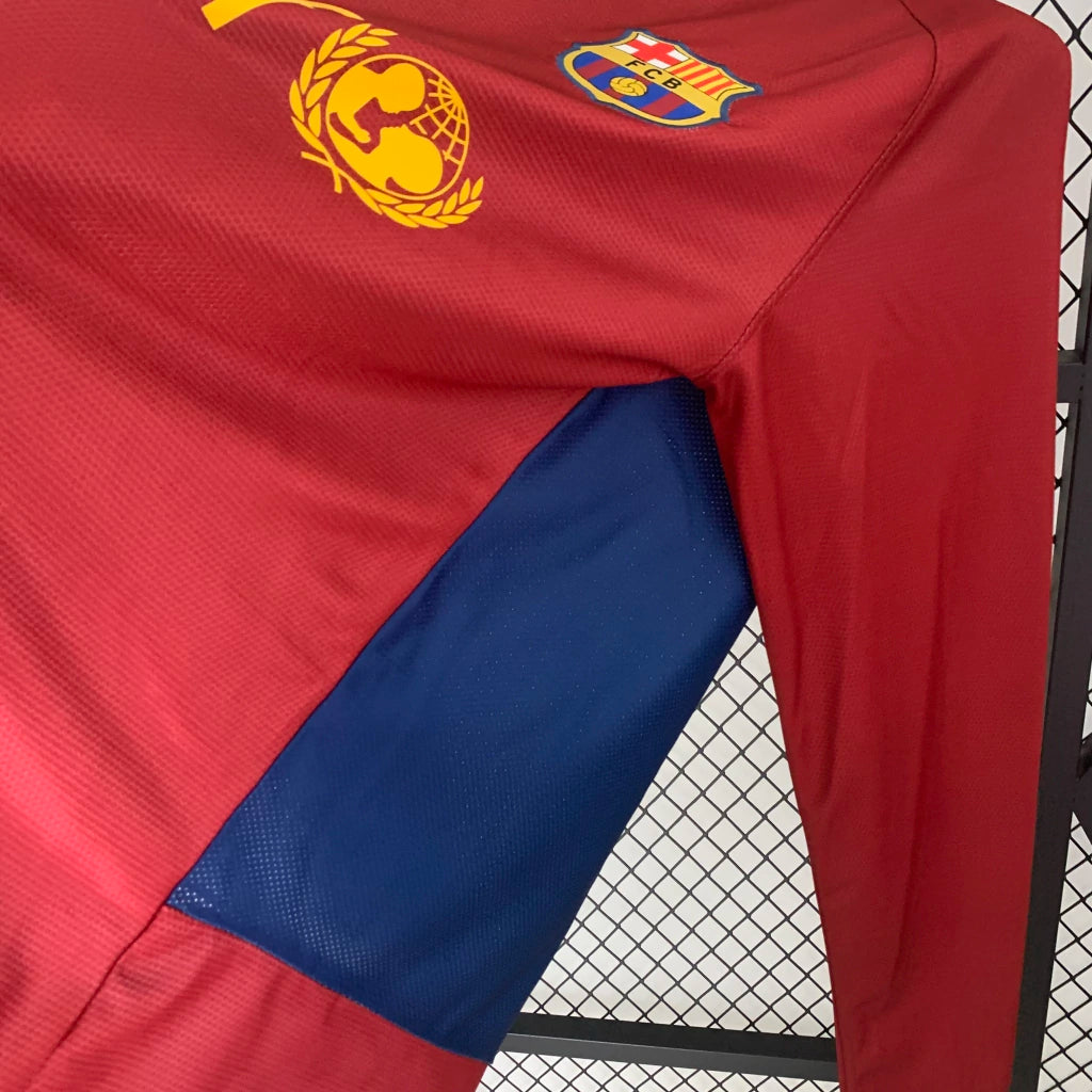 BARCELONA I 08/09 MASCULINO (RETRO) ESPECIAL CAMPEÕES MANGA LONGA