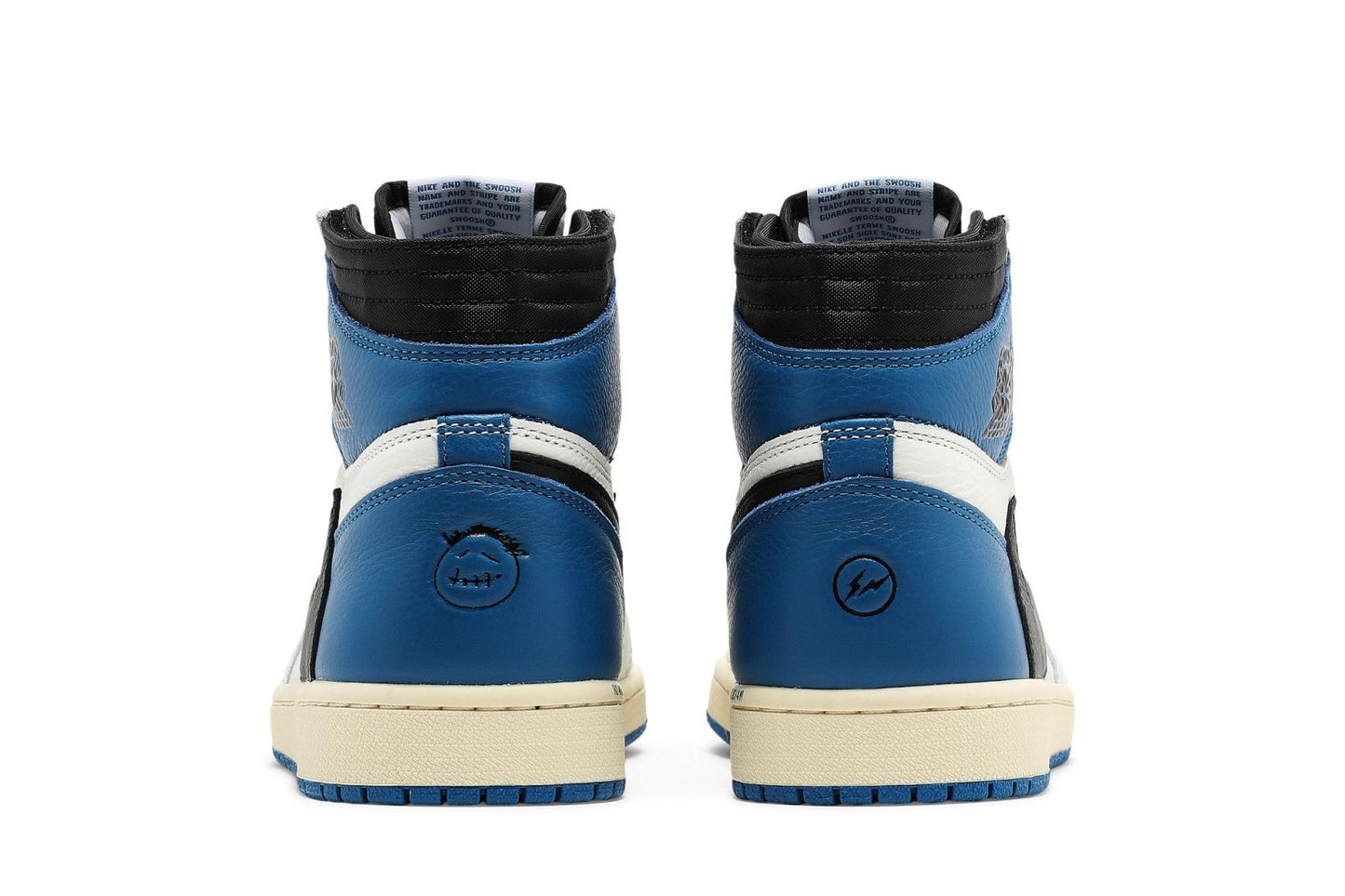 Sneakers Air Jordan 1 Retro High Fragment Design x Travis Scott – Cuero Blanco/Azul