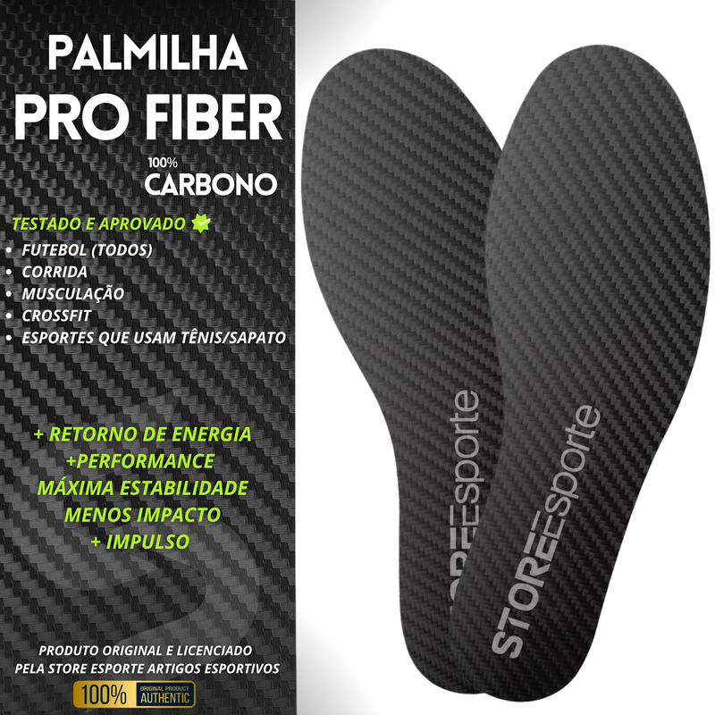 PALMILHA FIBRA DE CARBONO FIBER PRO - ORIGINAL