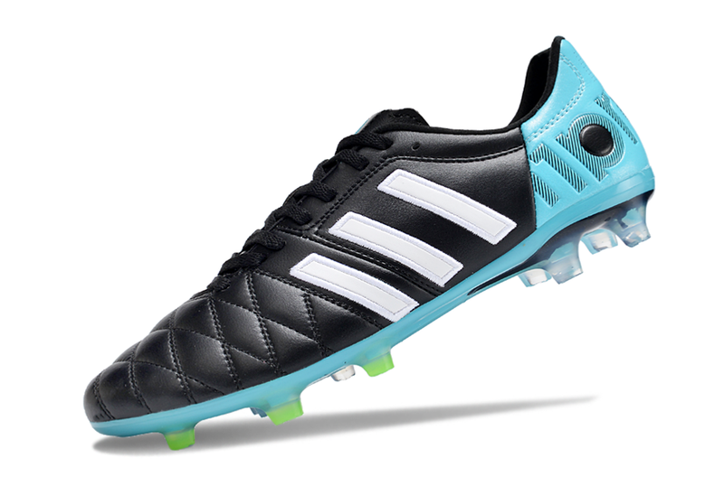 Chuteira Campo Adidas AdiPure 11 Pro FG Branca e Azul