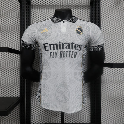 REAL MADRID EDIÇÃO LIMITADA BRANCA 24/25 MASCULINA (VERSÃO JOGADOR) 