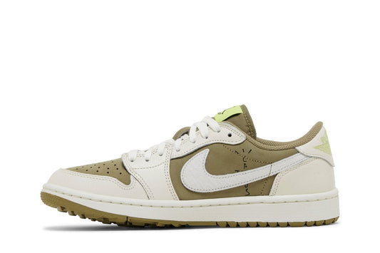 Sneakers Travis Scott x Air Jordan 1 Low Golf Neutral Olive – Verde