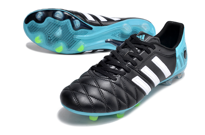 Chuteira Campo Adidas AdiPure 11 Pro FG Branca e Azul