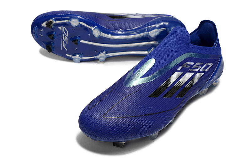 ADIDAS F50 LACELESS ELITE CAMPO - AZUL E PRETA