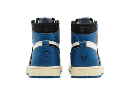 Sneakers Air Jordan 1 Retro High Fragment Design x Travis Scott – Cuero Blanco/Azul